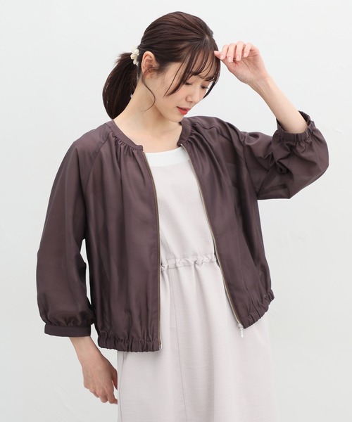 Honeys（ハニーズ）の「8分袖シアーブルゾン（ブルゾン）」 - WEAR