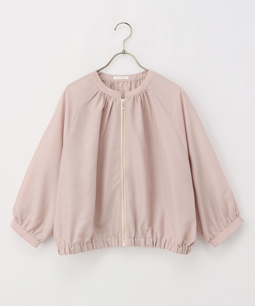 Honeys（ハニーズ）の「８分袖シアーブルゾン（ブルゾン・レディース・ブラック/スモークピンク/グレイッシュベージュ/チャコールグレー/ブラウン・S/M/L/LL）」の21枚目の写真