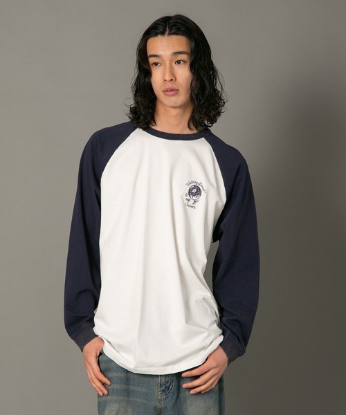 SAVIER（サビアー）の「【SAVIER/サビアー】 ルーズフィットラグランロンT（Tシャツ/カットソー・メンズ・ネイビー/ブラック・MEDIUM/LARGE）」の17枚目の写真