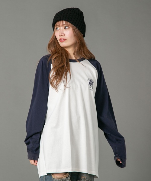 SAVIER（サビアー）の「【SAVIER/サビアー】 ルーズフィットラグランロンT（Tシャツ/カットソー・メンズ・ネイビー/ブラック・MEDIUM/LARGE）」の20枚目の写真