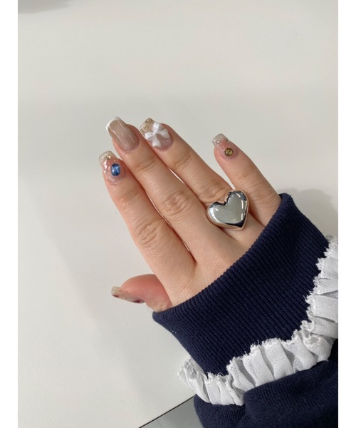 JUMELLE(ジュメロ)の「silver heart ring(リング・レディース・シルバー・FREE)」の15枚目の写真