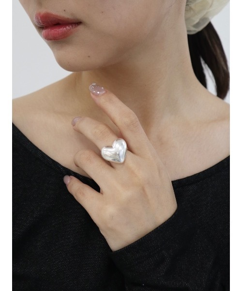 JUMELLE(ジュメロ)の「silver heart ring(リング・レディース・シルバー・FREE)」の19枚目の写真