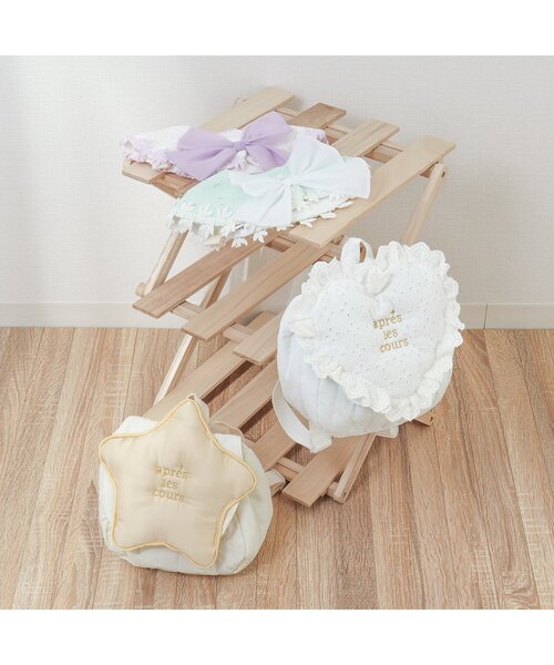 apres les cours（アプレレクール）の「ハート・お星さまモチーフベビーリュック（その他ベビー用品・キッズ・オフホワイト/イエロー・FREE）」の15枚目の写真