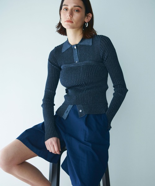 N.O.R.C（ノーク）の「コットンツイルハーフパンツ（その他パンツ・レディース・ネイビー/グリーン・S/M）」の4枚目の写真