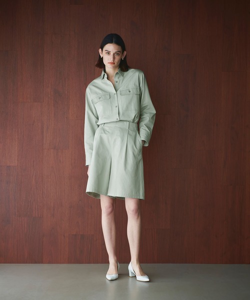 N.O.R.C（ノーク）の「コットンツイルハーフパンツ（その他パンツ・レディース・ネイビー/グリーン・S/M）」の8枚目の写真