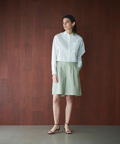 N.O.R.C（ノーク）の「コットンツイルハーフパンツ（その他パンツ・レディース・ネイビー/グリーン・S/M）」の9枚目の写真