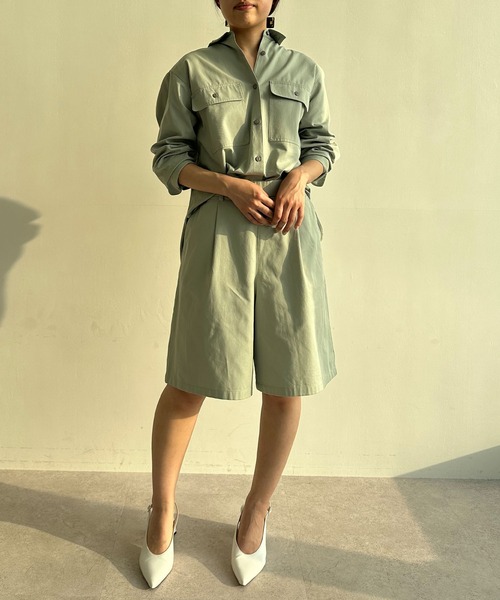 N.O.R.C（ノーク）の「コットンツイルハーフパンツ（その他パンツ・レディース・ネイビー/グリーン・S/M）」の21枚目の写真