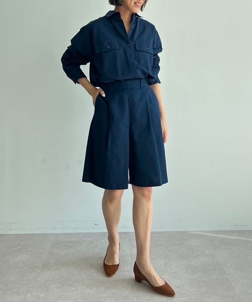 N.O.R.C（ノーク）の「コットンツイルハーフパンツ（その他パンツ・レディース・ネイビー/グリーン・S/M）」の22枚目の写真