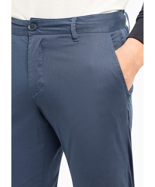 ARMANI EXCHANGE（アルマーニエクスチェンジ）の「【A|X アルマーニ エクスチェンジ】チェックパターン　コットンチノパンツ（チノパンツ・メンズ・ネイビー/ブラック・29inch/30inch/31inch/32inch/33inch）」の6枚目の写真