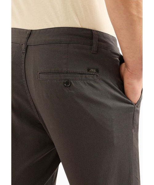 ARMANI EXCHANGE（アルマーニエクスチェンジ）の「【A|X アルマーニ エクスチェンジ】チェックパターン　コットンチノパンツ（チノパンツ・メンズ・ネイビー/ブラック・29inch/30inch/31inch/32inch/33inch）」の9枚目の写真