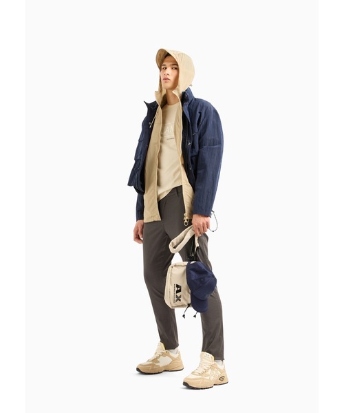 ARMANI EXCHANGE（アルマーニエクスチェンジ）の「【A|X アルマーニ エクスチェンジ】チェックパターン　コットンチノパンツ（チノパンツ・メンズ・ネイビー/ブラック・29inch/30inch/31inch/32inch/33inch）」の3枚目の写真