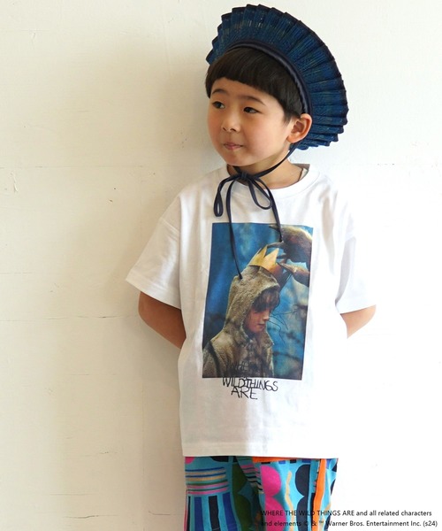 MARKEY'S(マーキーズ)の「【かいじゅうたちのいるところ】別注Tシャツ(80~150cm)(Tシャツ/カットソー・キッズ・ベージュ/ホワイト・80/90/100/110/120/130/140/150)」の2枚目の写真