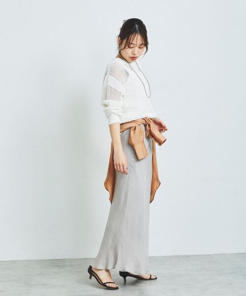 【セール】テープヤーンメッシュプルオーバー（ニット/セーター）｜le.coeur blanc（ルクールブラン）