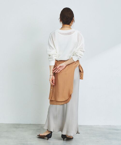 【セール】テープヤーンメッシュプルオーバー（ニット/セーター）｜le.coeur blanc（ルクールブラン）