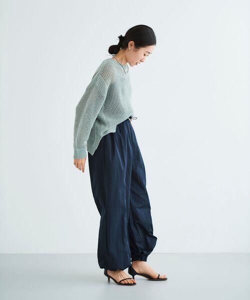 【セール】テープヤーンメッシュプルオーバー（ニット/セーター）｜le.coeur blanc（ルクールブラン）