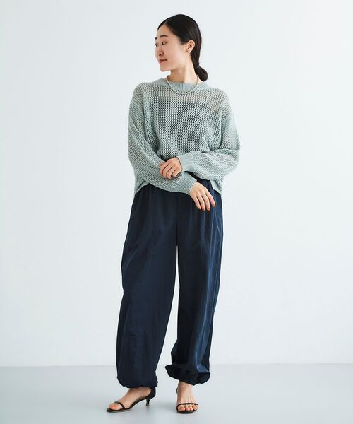 【セール】テープヤーンメッシュプルオーバー（ニット/セーター）｜le.coeur blanc（ルクールブラン）