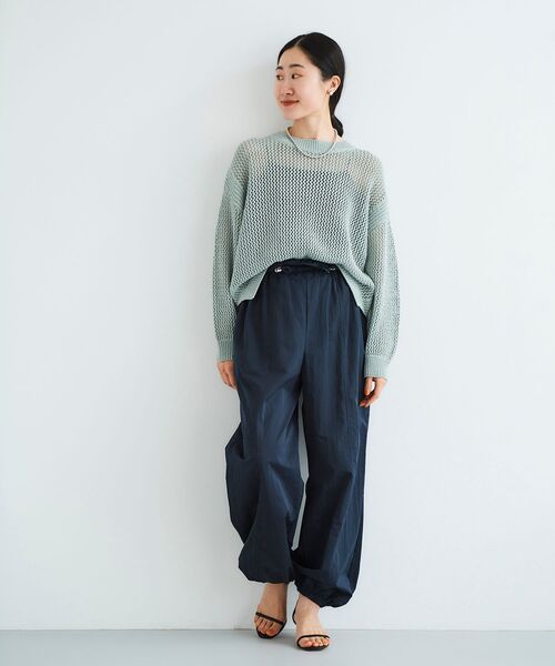 【セール】テープヤーンメッシュプルオーバー（ニット/セーター）｜le.coeur blanc（ルクールブラン）