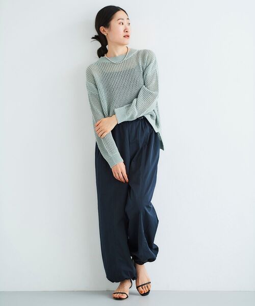 【セール】テープヤーンメッシュプルオーバー（ニット/セーター）｜le.coeur blanc（ルクールブラン）