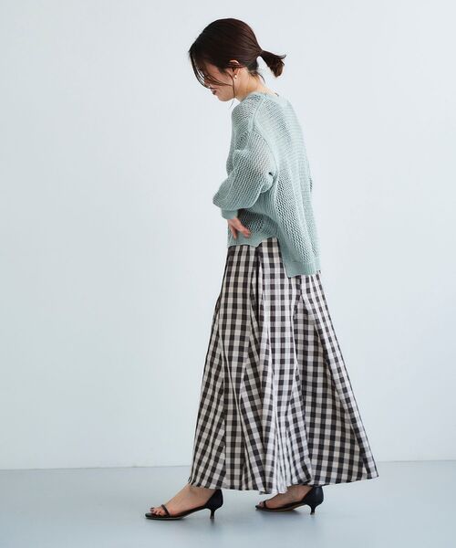 【セール】テープヤーンメッシュプルオーバー（ニット/セーター）｜le.coeur blanc（ルクールブラン）