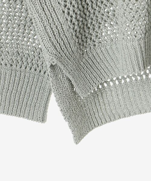 【セール】テープヤーンメッシュプルオーバー（ニット/セーター）｜le.coeur blanc（ルクールブラン）