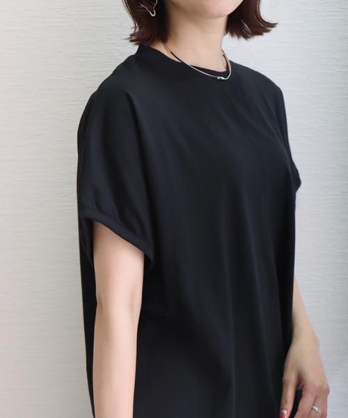 libelle more(リベル モア)の「《接触冷感》USAコットン 切替ワンピース(ワンピース・レディース・パープル/ブラック/ベージュ/ラベンダー/ライトカーキ・M/L)」の11枚目の写真