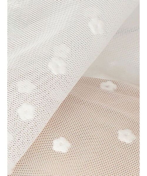 merry jenny（メリージェニー）の「【WEB限定】flowerシアードロストショートブラウス（シャツ/ブラウス・レディース・オフホワイト/ブラック・FREE）」の14枚目の写真