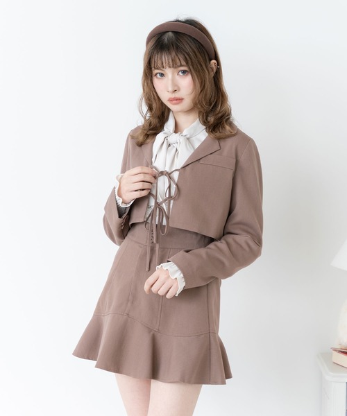 BAU by Bride And You■AVELINE タイ カシミア リボンジャケット BAU by Bride And You□AVELINE タイ カシミア リボンジャケット