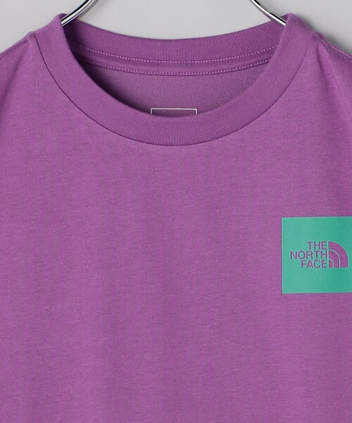FREAK'S STORE（フリークスストア）の「限定展開 THE NORTH FACE/ノースフェイス KIDS S/S S-SQU LOGO T-Shirt / キッズ スモールスクエア ロゴ Tシャツ / クルーネック / NTJ32358（Tシャツ/カットソー・キッズ・パープル/ホワイト/ブラック・120/150/140/130）」の5枚目の写真