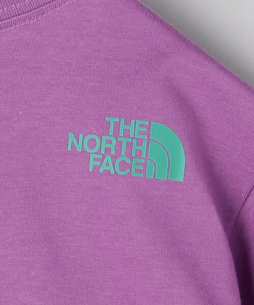 FREAK'S STORE（フリークスストア）の「限定展開 THE NORTH FACE/ノースフェイス KIDS S/S S-SQU LOGO T-Shirt / キッズ スモールスクエア ロゴ Tシャツ / クルーネック / NTJ32358（Tシャツ/カットソー・キッズ・パープル/ホワイト/ブラック・120/150/140/130）」の7枚目の写真