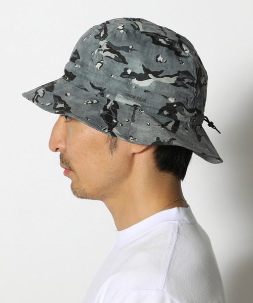 Snow Peak（スノーピーク）の「Printed Breathable Quick Dry Hat クイックドライ（ハット・メンズ・グレー/カーキ・1/2）」の12枚目の写真