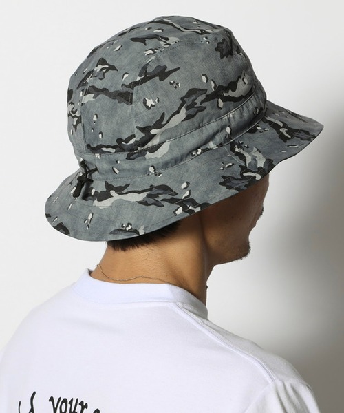 Snow Peak（スノーピーク）の「Printed Breathable Quick Dry Hat クイックドライ（ハット・メンズ・グレー/カーキ・1/2）」の6枚目の写真