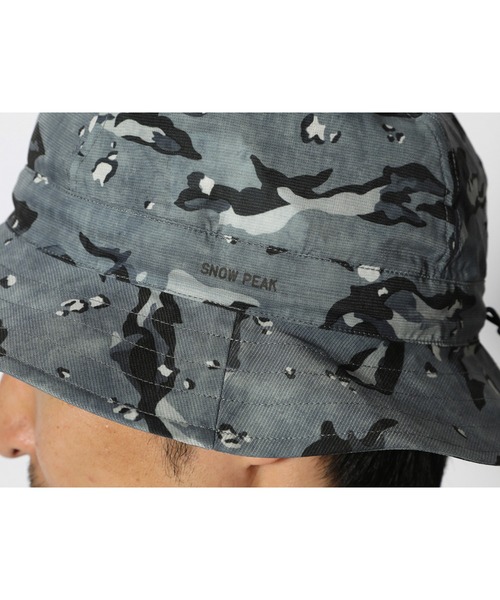 Snow Peak（スノーピーク）の「Printed Breathable Quick Dry Hat クイックドライ（ハット・メンズ・グレー/カーキ・1/2）」の10枚目の写真