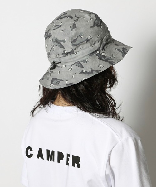 Snow Peak（スノーピーク）の「Printed Breathable Quick Dry Hat クイックドライ（ハット・メンズ・グレー/カーキ・1/2）」の9枚目の写真