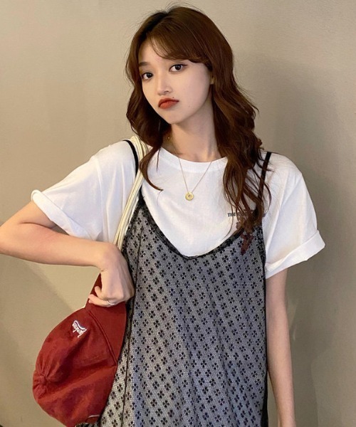 Sibra(シブラ)の「チュールキャミワンピース(ワンピース・レディース・ホワイト/ブラック・M)」の6枚目の写真