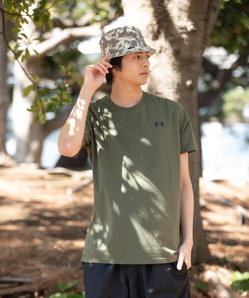 BoTT 水色 パターンプリント ゲームシャツ UAパフォーマンスコットン ショートスリーブTシャツ