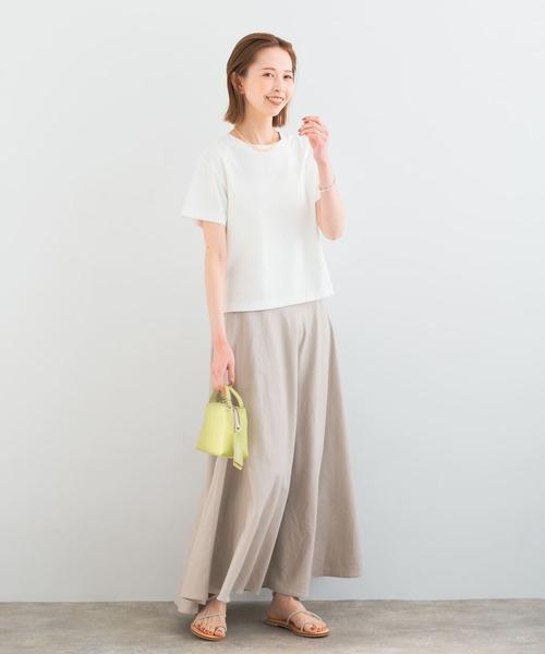 URBAN RESEARCH ROSSO WOMEN(アーバンリサーチ ロッソ)の「サイドスリットショートTシャツ(Tシャツ/カットソー・レディース・オフホワイト/ピンク/グリーン系その他・FREE)」の11枚目の写真