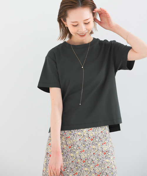 URBAN RESEARCH ROSSO WOMEN(アーバンリサーチ ロッソ)の「サイドスリットショートTシャツ(Tシャツ/カットソー・レディース・オフホワイト/ピンク/グリーン系その他・FREE)」の12枚目の写真