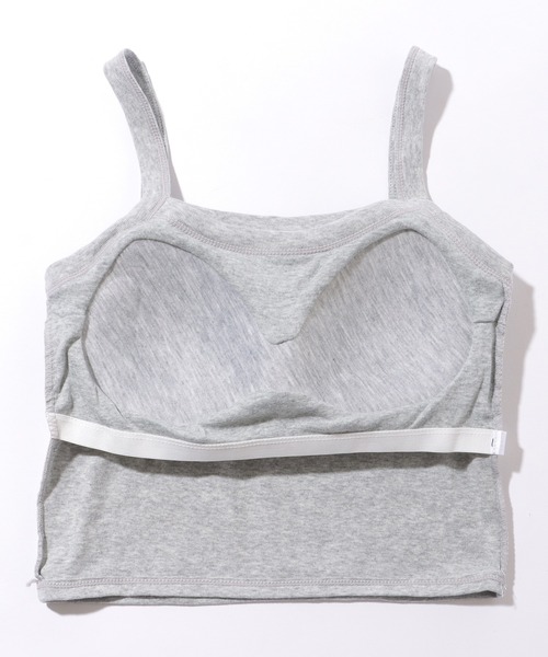 Lace Ladies(レースレディース)の「ロゴデザイン カットアウト カップ付き クロップド キャミソール(キャミソール・レディース・ブルー/グレー/ブラック/ホワイト・FREE)」の21枚目の写真
