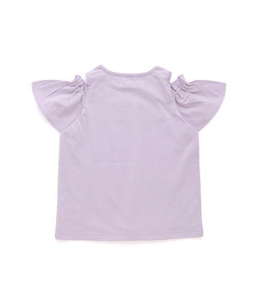 JENNI love(ジェニィラブ)の「2wayそでフリル肩あきTシャツ(Tシャツ/カットソー・キッズ・オフホワイト/ピンク/ラベンダー・130cm/140cm/150cm/160cm)」の13枚目の写真