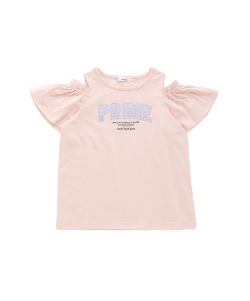 JENNI love(ジェニィラブ)の「2wayそでフリル肩あきTシャツ(Tシャツ/カットソー・キッズ・オフホワイト/ピンク/ラベンダー・130cm/140cm/150cm/160cm)」の14枚目の写真
