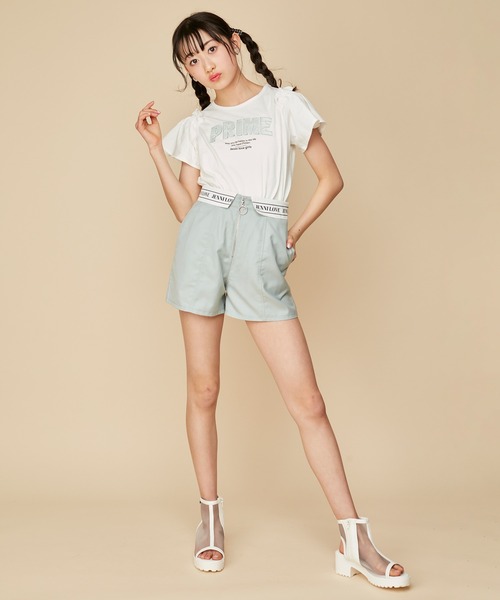 JENNI love(ジェニィラブ)の「2wayそでフリル肩あきTシャツ(Tシャツ/カットソー・キッズ・オフホワイト/ピンク/ラベンダー・130cm/140cm/150cm/160cm)」の16枚目の写真