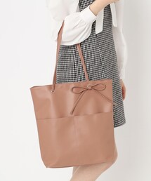 Ober Tashe | 合皮リボンモチーフA4トート(トートバッグ)