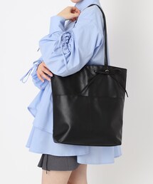 合皮リボンモチーフA4トート