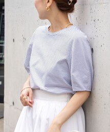 NOLLEY’S | BASIC 5分袖プルオーバーカットソー(Tシャツ/カットソー)