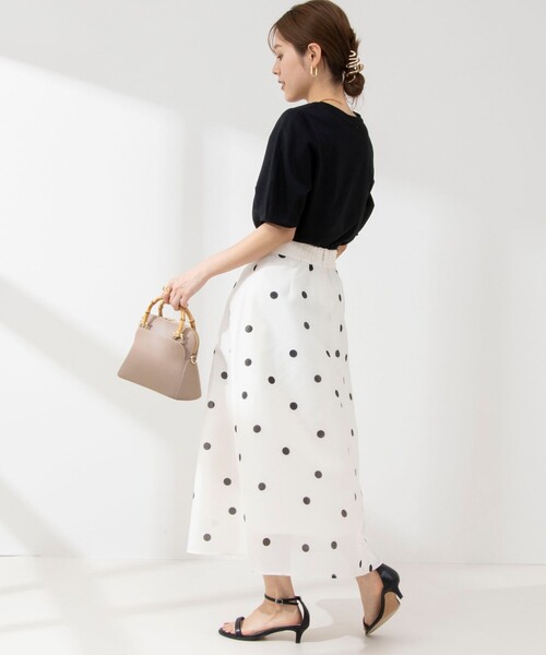 NOLLEY’S（ノーリーズ）の「BASIC 5分袖プルオーバーカットソー（Tシャツ/カットソー・レディース・ブラック/グリーン/ミント/ロイヤルブルー/オフホワイト/チャコールグレー/ブラック系その他/ピンク/ブラック系その他2・36/38）」の13枚目の写真