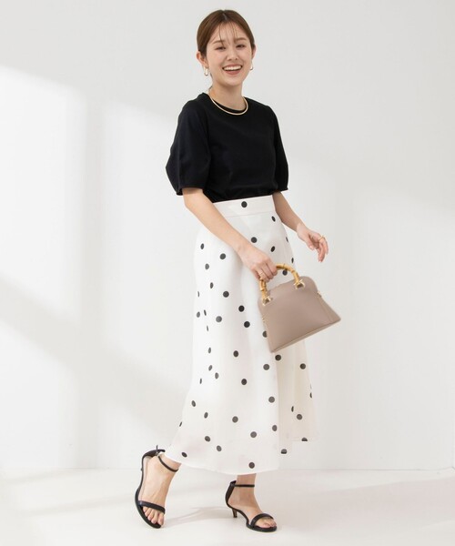 NOLLEY’S（ノーリーズ）の「BASIC 5分袖プルオーバーカットソー（Tシャツ/カットソー・レディース・ブラック/グリーン/ミント/ロイヤルブルー/オフホワイト/チャコールグレー/ブラック系その他/ピンク/ブラック系その他2・36/38）」の14枚目の写真