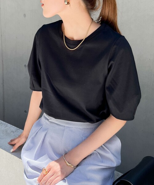 セール】BASIC 5分袖プルオーバーカットソー（Tシャツ