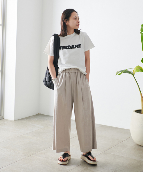 JOURNAL STANDARD(ジャーナルスタンダード)の「《追加2》ウォッシャブルコットンリネンVISワイドパンツ(その他パンツ・レディース・ライトグレー/サックスブルー/ダークブルー/ブラック・40/38/36/34)」の14枚目の写真