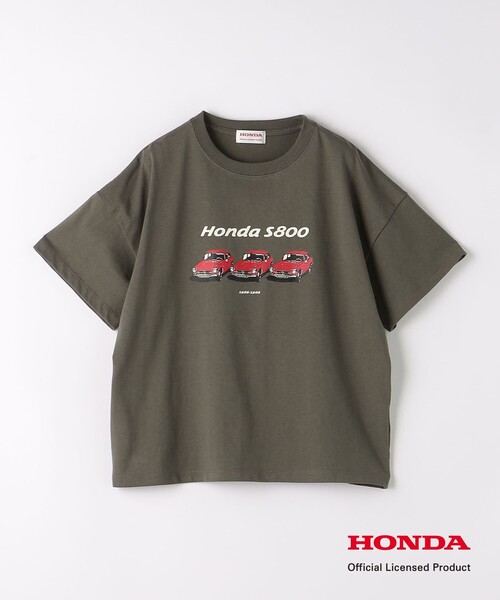 green label relaxing(グリーンレーベルリラクシング)の「【別注】<URBAMENT>TJ Honda Tシャツ 140cm-150cm(Tシャツ/カットソー・キッズ・ベージュ/ホワイト/ダークブラウン・150cm/140cm)」の2枚目の写真