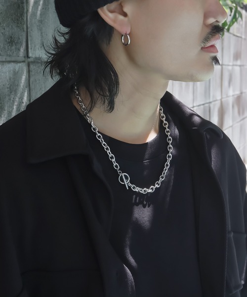 SBG(エスビー)の「SBG マンテルチェーンネックレス&ブレスレット2点セット(ネックレス・メンズ・シルバー・FREE)」の2枚目の写真